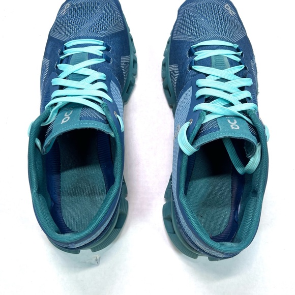 On Cloud X Men's Size 11 Running Shoes Storm Tide Blue Green Gym Trainer Sneaker - Picture 3 of 7